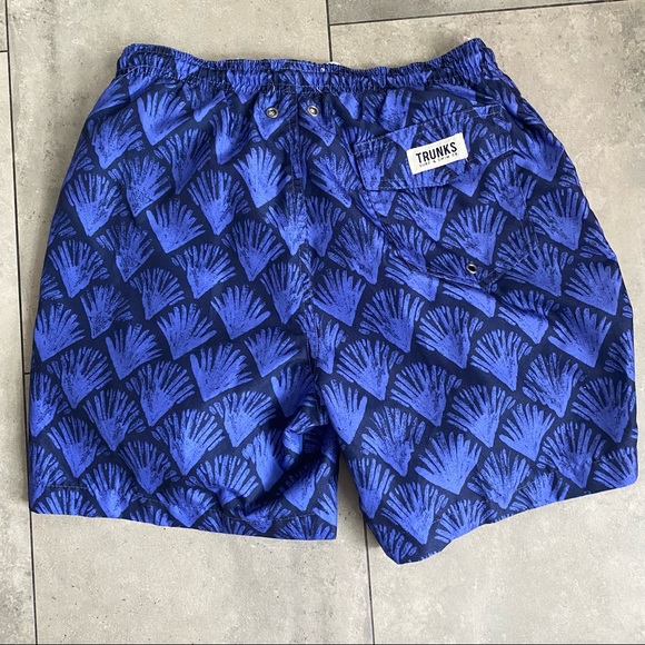Trunks surf and swim co. purple blue swim trunks shorts size small - Picture 2 of 6